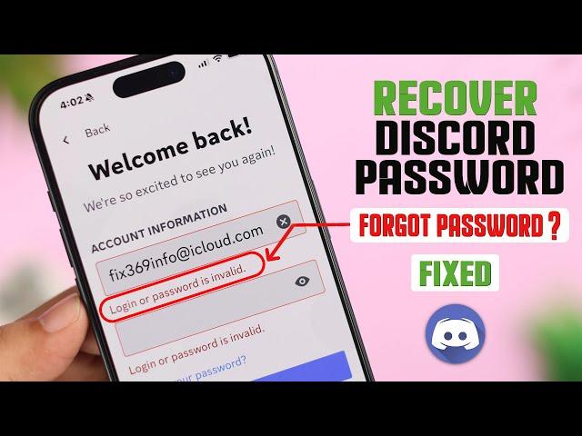 How To Change Discord Password if You Forgot It! [Reset Password]