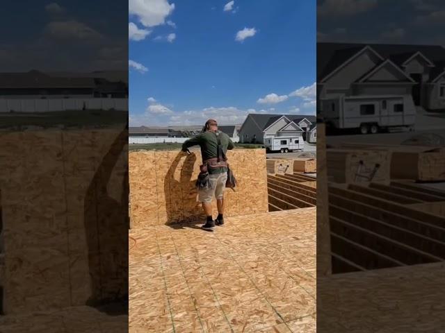 Solo Framer Sheeting Floor #soloframer #framer #construction