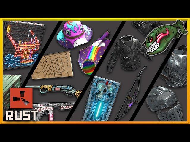 Rust Skins | Abyss Bow, Rainbow Pony Boonie & Poncho, Frozen Crypt SMD, Heavy Knight HQM #388