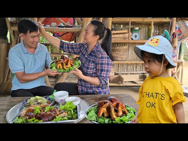 Unforgettable grilled chicken dish - Family happiness - Farm building