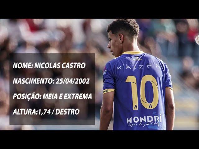 Jogador de Futebol, vídeo apresentação do atleta Nicolas Castro