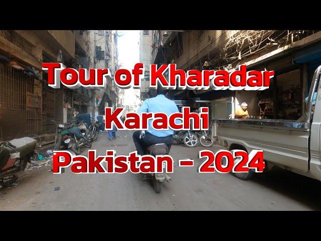 4K (ULTRA HD) A Tour of the mad streets in Kharadar - Karachi City (Pakistan) on a bike