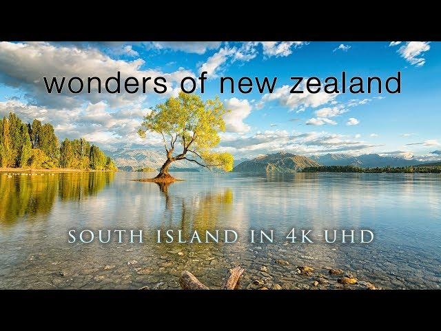 NEW ZEALAND WONDERS (No Music) 100% Pure Nature 4K UHD Ambient Documentary Film -1HR