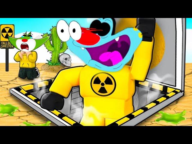 CAN WE SURVIVE 100 DAYS IN NUCLEAR BUNKER IN ROBLOX !!- ft.Oggy