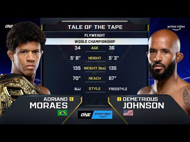 Adriano Moraes vs. Demetrious Johnson II | ONE Championship Full FIght