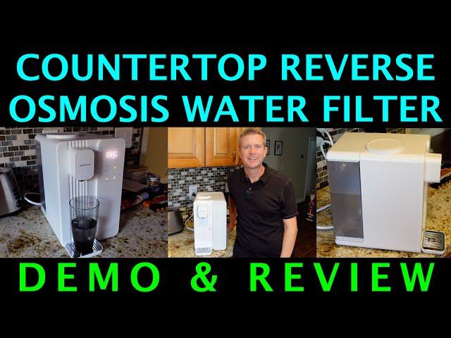 Ecoviva Mate4 UV Countertop Reverse Osmosis Water Filter System Demo Review