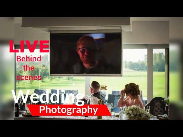 LIVE Wedding Photography Behind the scenes by Liverpool Wedding Photographer with Sheeran Message