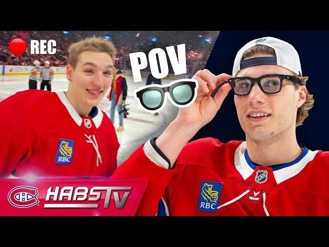 1st-person smart glasses POV at Habs Skills Competition