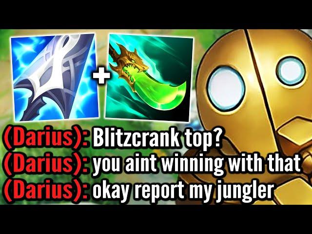 This guy thought I was trolling with Blitzcrank top... so I had to teach him a lesson