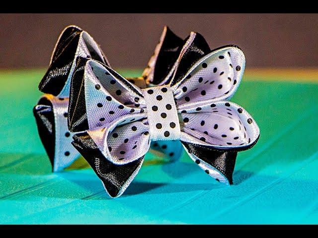 Little bows ribbons. Make Hair bow. Ribbon bows tutorial.