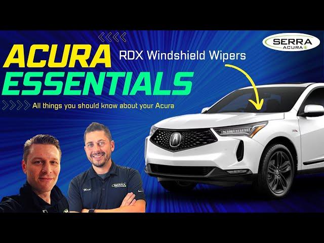 How to Move your Wipers if your 2019-2024 RDX