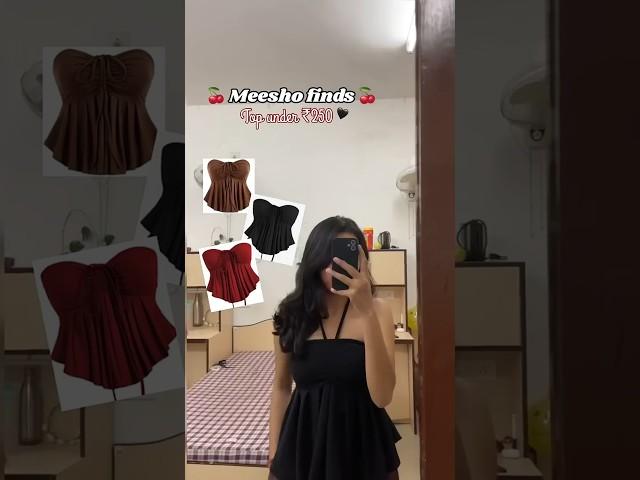 top finds under 250  #meesho #top #aesthetic #meeshohaul #meeshofinds #meeshotops