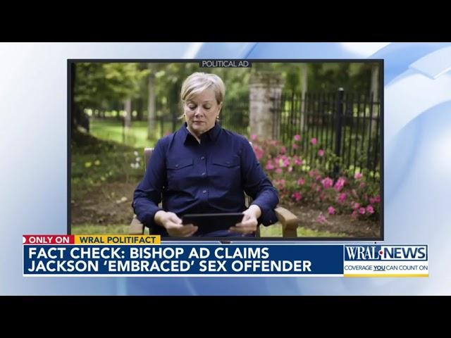 Fact check: Dan Bishop ad claims Jeff Jackson embraced sex offender