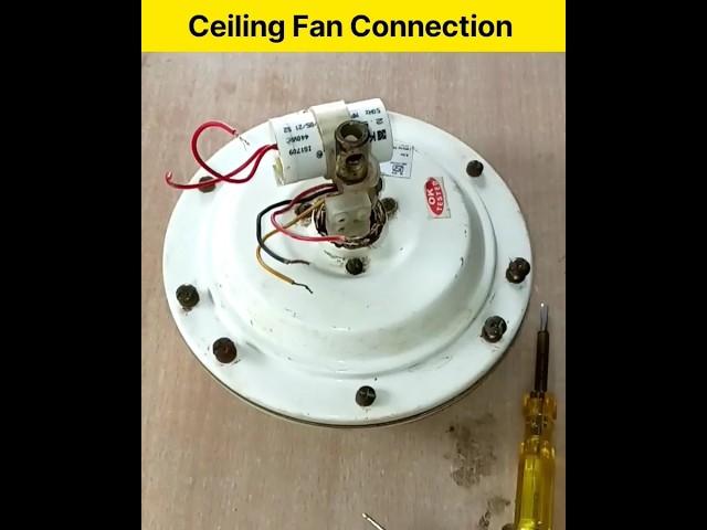 Ceiling Fan Connection | Fan Capacitor Connection | Shorts | Viral | Trending | Basic electrical ET