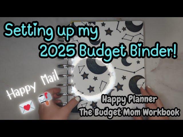 Set up my 2025 Budget Binder with me/Happy Planner/The Budget Mom Workbook