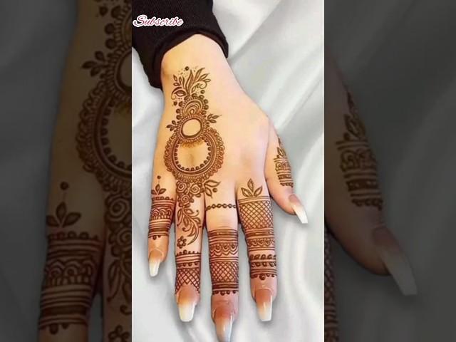 one side back hand mehndi designs||️#mehndi #youtube #tranding #chetumehndiworld #youtubeshorts