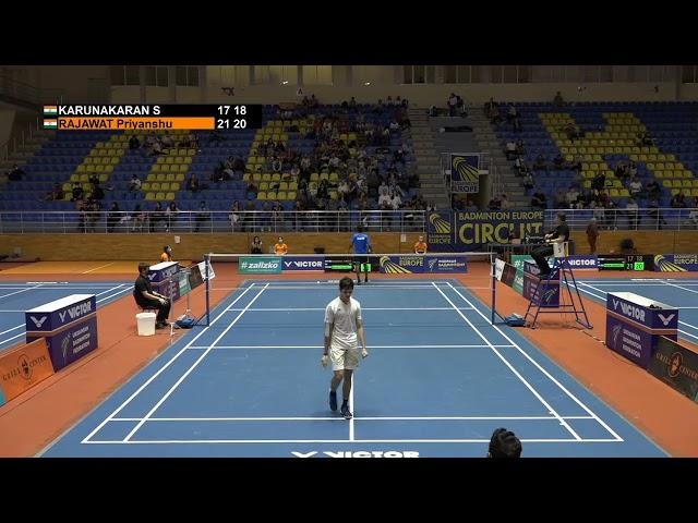 Match point - Sathish Kumar Karunakaran vs Priyanshu Rajawat - MS, Final, Ukraine Int. 2021