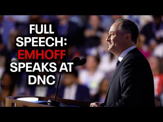 FULL SPEECH: Second Gentleman Doug Emhoff addresses DNC