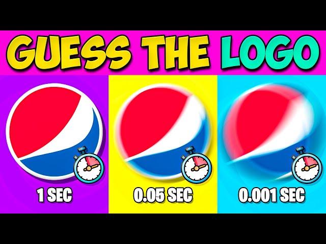 Guess The Logo In 0.001 Seconds | 50 Famous Logos | Logo Quiz