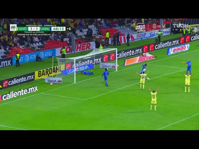 Autogol de Igor Lichnovsky | América 2-1 Tigres | Liga BBVA MX - Apertura 2022 - Jornada 12