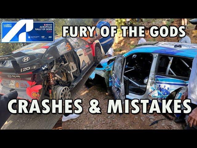 EKO Acropolis Rally Greece 2024 | Crashes & Mistakes