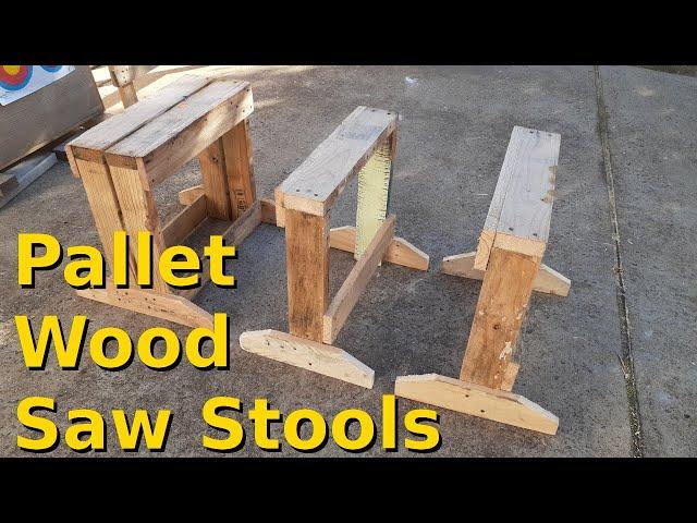 Build a pair of saw stools from a single pallet