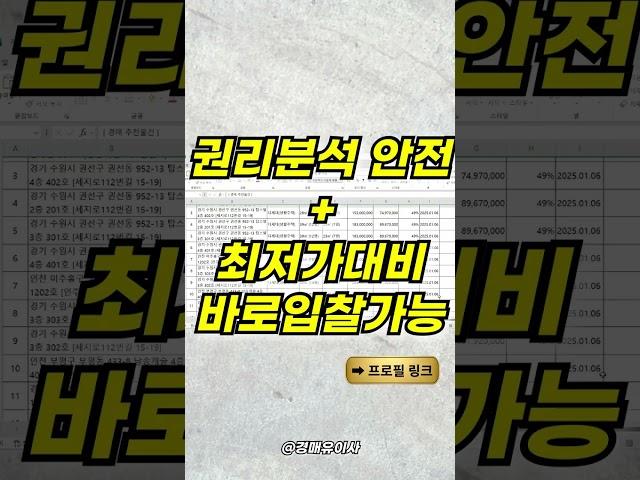 부동산경매 물건 추천 월 40~50건 무료제공