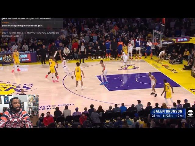 CashNasty Reacts To KNICKS at LAKERS | FULL GAME HIGHLIGHTS | March 6, 2025