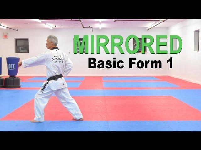 MIRRORED VERSION Taekwondo Basic Form 1