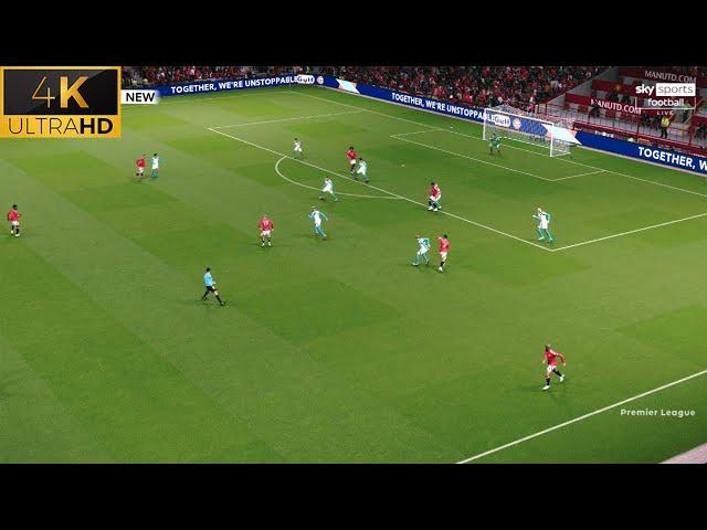 4K | PES 2025 Ultra Realism Graphic & Sound Mod | Man United vs Newcastle United | Football Life 25