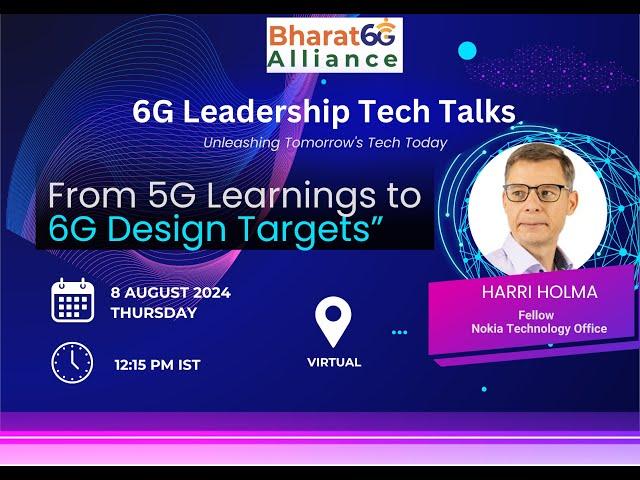 6G Leadership Tech Talks - 8th Aug 2024