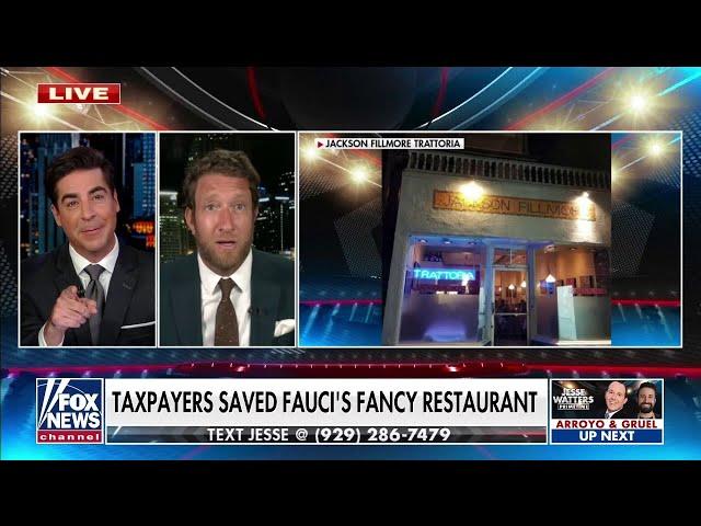 Jesse Watters presses Barstool Sports’ Dave Portnoy to review Fauci’s restaurant 