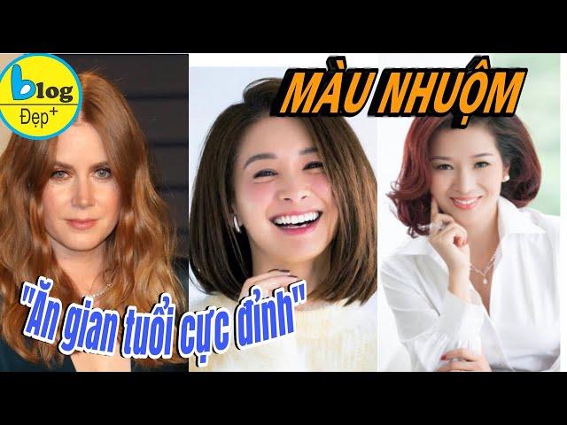 Top 10+ màu tóc nhuộm cho chị em trung niên giúp ăn gian tuổi siêu đỉnh