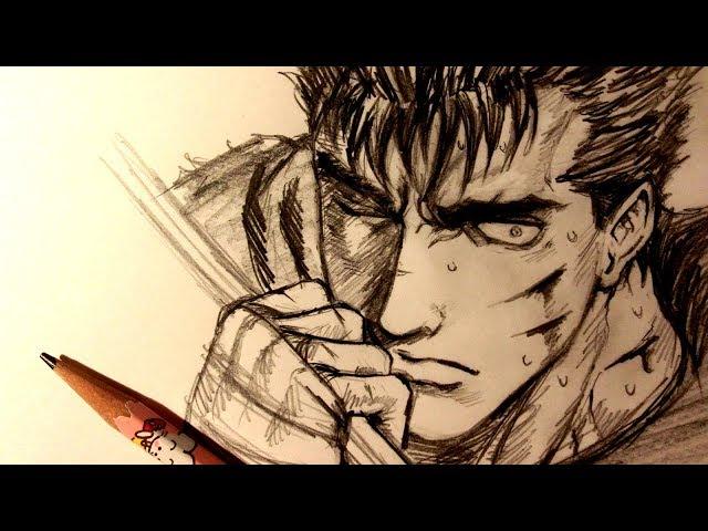 ASMR | Pencil Drawing 113 | Guts (Request)