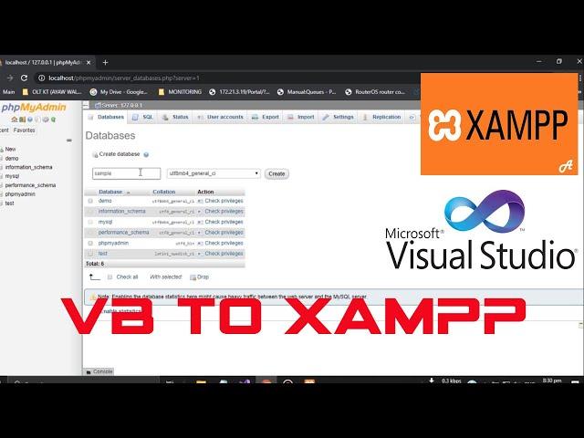 How to connect Mysql Database using xampp VB.net