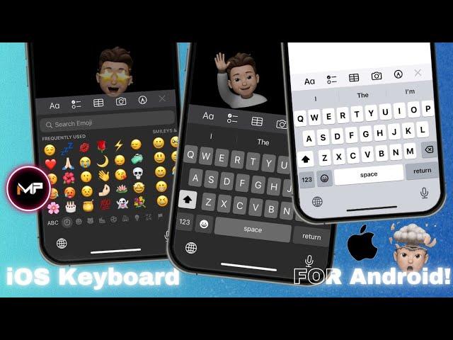 How To Install iOS Keyboard On Android 🫧With Sound+Emojis | iPhone Keyboard For Android!