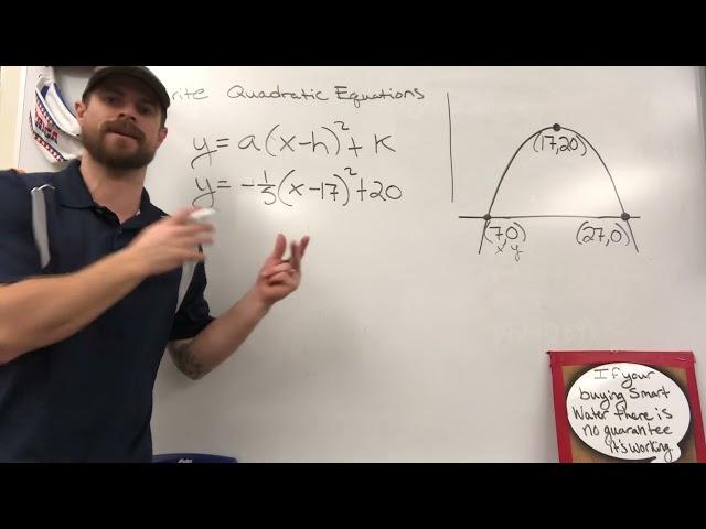 Write Quadratic Equations from a Graph