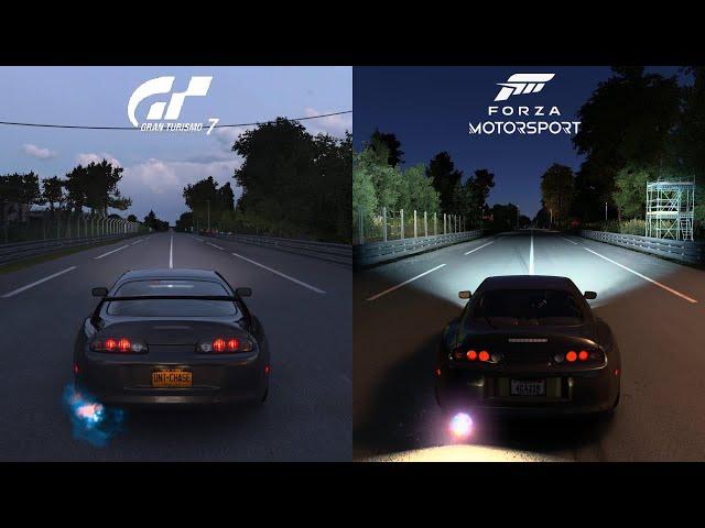 Gran Turismo 7 vs Forza Motorsport! MK4 Supra Comparison