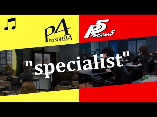 Persona 4 - "specialist" in the style of Persona 5