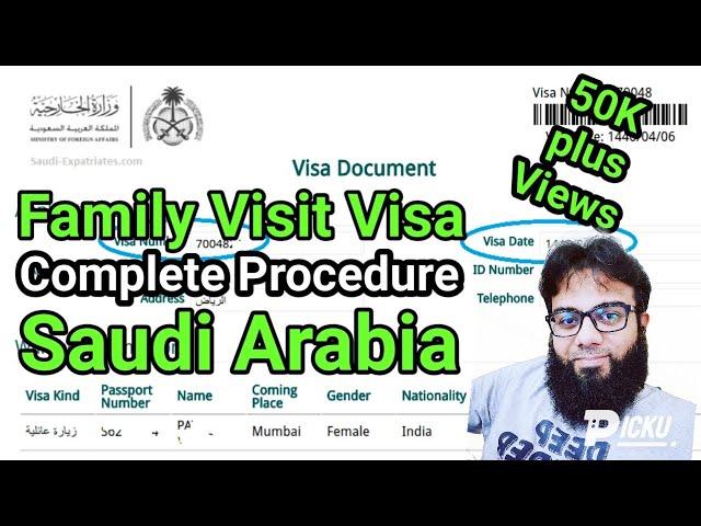 How to apply family visit visa from Saudi Arabia | urdu/hindi | Ali Usman Ghani