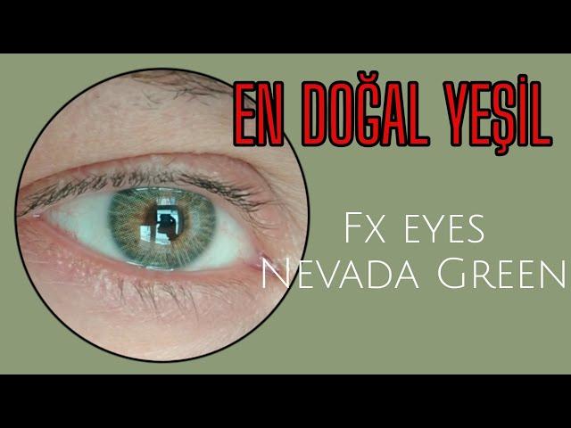 İNANILMAZ DOĞAL YEŞİL LENS! fx eyes lens - Nevada Green  MUTLAKA DENE!