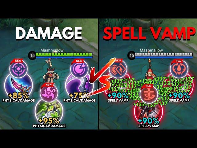 Ruby Damage Build vs Ruby Spell Vamp Build - Build Top 1 Global Ruby ~ MLBB