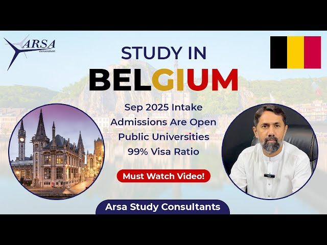 Study In Belgium|Europe Schengen Zone|Admissions Are Open|