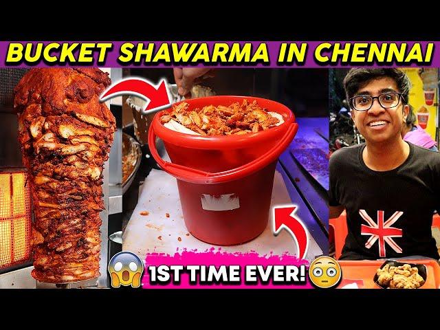 Bucket Shawarma 1st Time Ever In Chennai | Food Review Tamil | Idris Explores | #Shorts