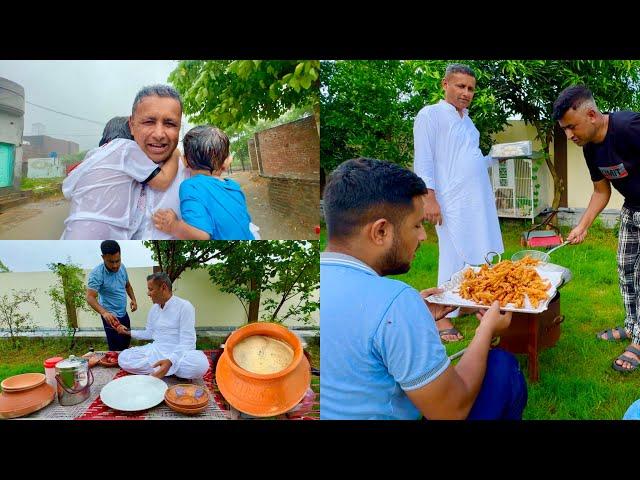 Chai Pakora Aur Barish | Rainy Day Snacks Routine | Preparing Delicious Snacks | Rain In A Village