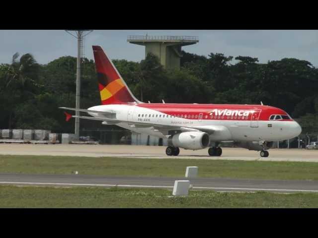 [SBFZ/ FOR] Pouso & Decolagem RWY13 Airbus A318-121 PR-AVH Avianca 29/03/2013