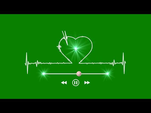 Green Screen Effects | New heart bit love audio spectrum |  Top audio spectrum video footage