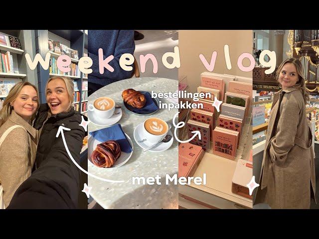 naar de boekenwinkel in Zwolle, bestellingen inpakken & op pad met mijn vriend  | weekend vlog