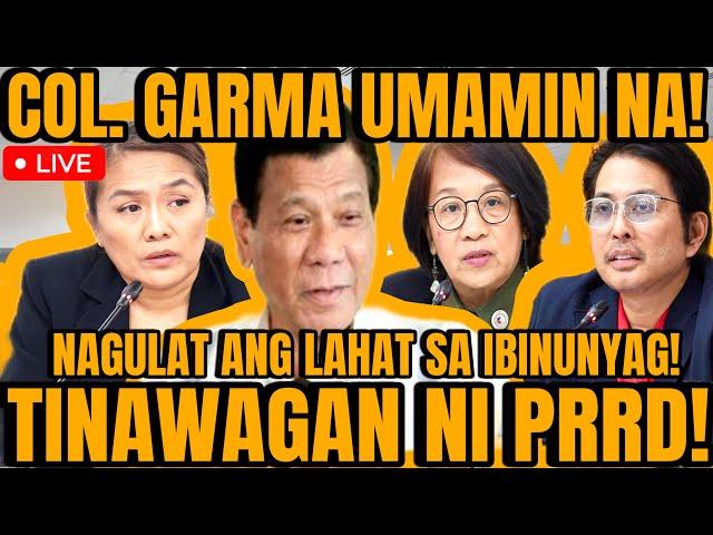 COL. ROYINA GARMA UMAMIN NA, PAGBUNYAG SA PAGTAWAG NI DUTERTE IKINAGULAT NG QUADCOM