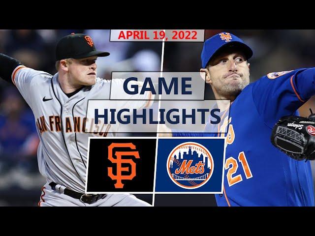 San Francisco Giants vs. New York Mets Highlights | April 19, 2022 (Webb vs. Scherzer)